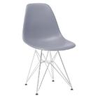 Cadeira Eames Eiffel Dkr Com Base De Metal Cromado