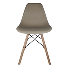 Cadeira Eames Eiffel Dsw Em Polipropileno Com Base Madeira -