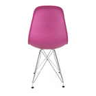 Cadeira Eames Eiffel Rosa Chiclete Empório Tiffany Base Aço C
