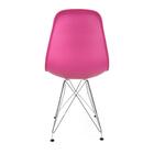Cadeira Eames Eiffel Rosa Chiclete Empório Tiffany Base Aço C