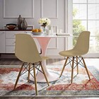 Cadeira Eames Fendi - Base Madeira Natural