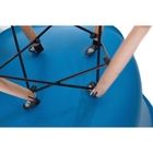 Cadeira Eames Leda Base Madeira Sem Braço Azul