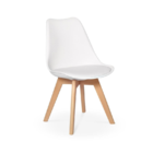 Cadeira Eames Leda Estofada  - Branca - Kza Bela