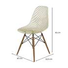 Cadeira Eames Maglia Ambar E Madeira