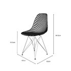 Cadeira Eames Maglia Pc Eiffel Âmbar