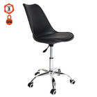 Cadeira Eames Office Escritorio Preto Em Polipropileno Base M
