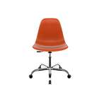 Cadeira Eames Office Terracota E Cromada