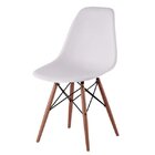 Cadeira Eames Polipropileno Base Madeira Eiffel Espresso Móve