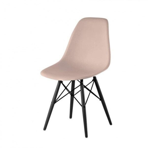 Cadeira Eames Polipropileno Base Madeira Eiffel Espresso Móve