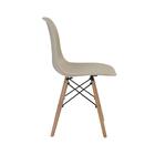 Cadeira Eames Polipropileno Base Madeira Eiffel Espresso Móve