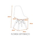 Cadeira Eames Polipropileno Base Madeira Eiffel Espresso Móve