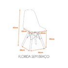 Cadeira Eames Polipropileno Base Madeira Eiffel Espresso Móve