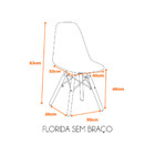 Cadeira Eames Polipropileno Base Madeira Eiffel Espresso Móve
