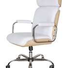 Cadeira Eames Presidente Linha Capa Em Madeira Branco
