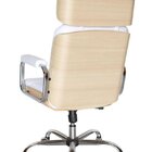Cadeira Eames Presidente Linha Capa Em Madeira Branco