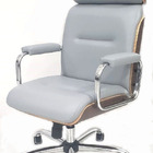 Cadeira Eames Presidente Linha Capa Em Madeira Cor Cinza