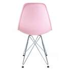 Cadeira Eames Rosa - Base Eiffel Cromada