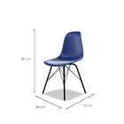 Cadeira Eames Tower Azul E Preta