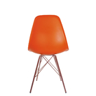Cadeira Eames Tower Laranja Empório Tiffany Base Cobre