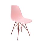 Cadeira Eames Tower Rosa Empório Tiffany Base Cobre