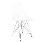 Cadeira Eames Transparente - Base Eiffel Cromadaâ
