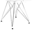 Cadeira Eames Transparente - Base Eiffel Cromadaâ