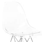 Cadeira Eames Transparente - Base Eiffel Cromadaâ