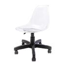 Cadeira Eames Transparente Office Preto