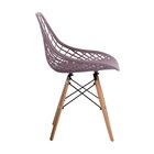 Cadeira Eames Vazada Polipropileno Veneza  Cardo Camurça
