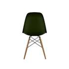 Cadeira Eames Verde Musgo E Madeira