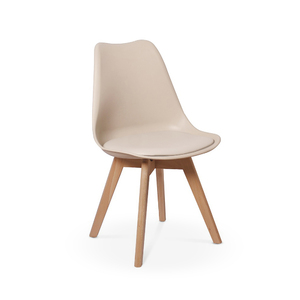 Cadeira Eames Wood Leda Design Nude | Leroy Merlin