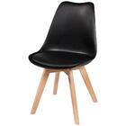 Cadeira Eames Wood Leda Design - Preta