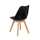 Cadeira Eames Wood Leda Design Preta