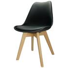 Cadeira Eames Wood Leda Design Preta
