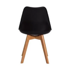 Cadeira Eames Wood Leda Design - Preta
