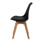 Cadeira Eames Wood Leda Design - Preta