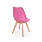 Cadeira Eames Wood Leda Design - Rosa