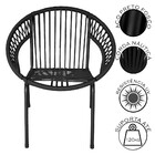 Cadeira Eclipse Em Aço Carbono E Corda Náutica