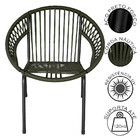 Cadeira Eclipse Em Aço Carbono E Corda Náutica