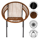 Cadeira Eclipse Em Aço Carbono E Corda Náutica