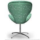 Cadeira Egg Colmeia Verde Poltrona Decorativa Com Base Girató