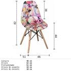Cadeira Eiffel Charles Eames Estofada Princesas Rosa F01 Base