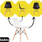 Cadeira Eiffel Charles Eames Kit Com 4 P/ Escrivaninha