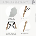Cadeira Eiffel Charles Eames Preta F01 Com Base De Madeira Ds