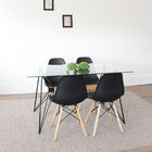 Cadeira Eiffel Com Pés De Madeira Rivatti Amarelo