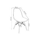 Cadeira Eiffel Com Pés De Madeira Rivatti Amarelo