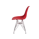 Cadeira Eiffel Eames Vermelha Base Cromada