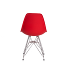 Cadeira Eiffel Eames Vermelha Base Cromada