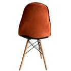 Cadeira Eiffel Estilo Botonê Aveludada Terracota