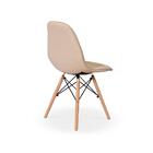 Cadeira Eiffel Fun Wood Estofada - Nude